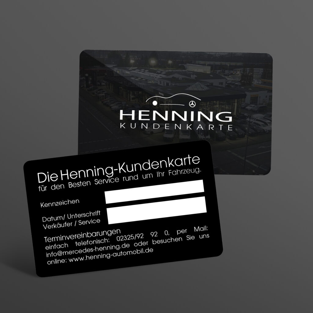 Henning Automobil Gmbh Dorstener Straße Herne Die Henning Kundenkarte - Henning Automobil GmbH